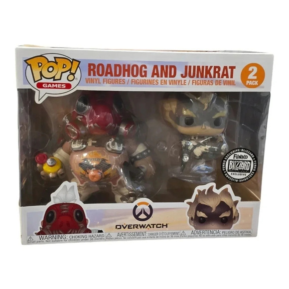 POP! GAMES Roadhog And Junkrat Pop Figurines - Picture 1 of 7
